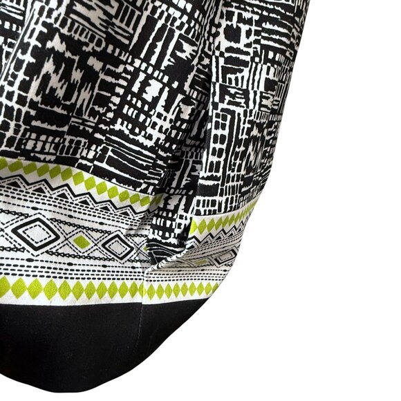 Alfred Dunner Womens Jacket Size 10 Black Print Cotton Blend Zip Front Blazer - Picture 7 of 9